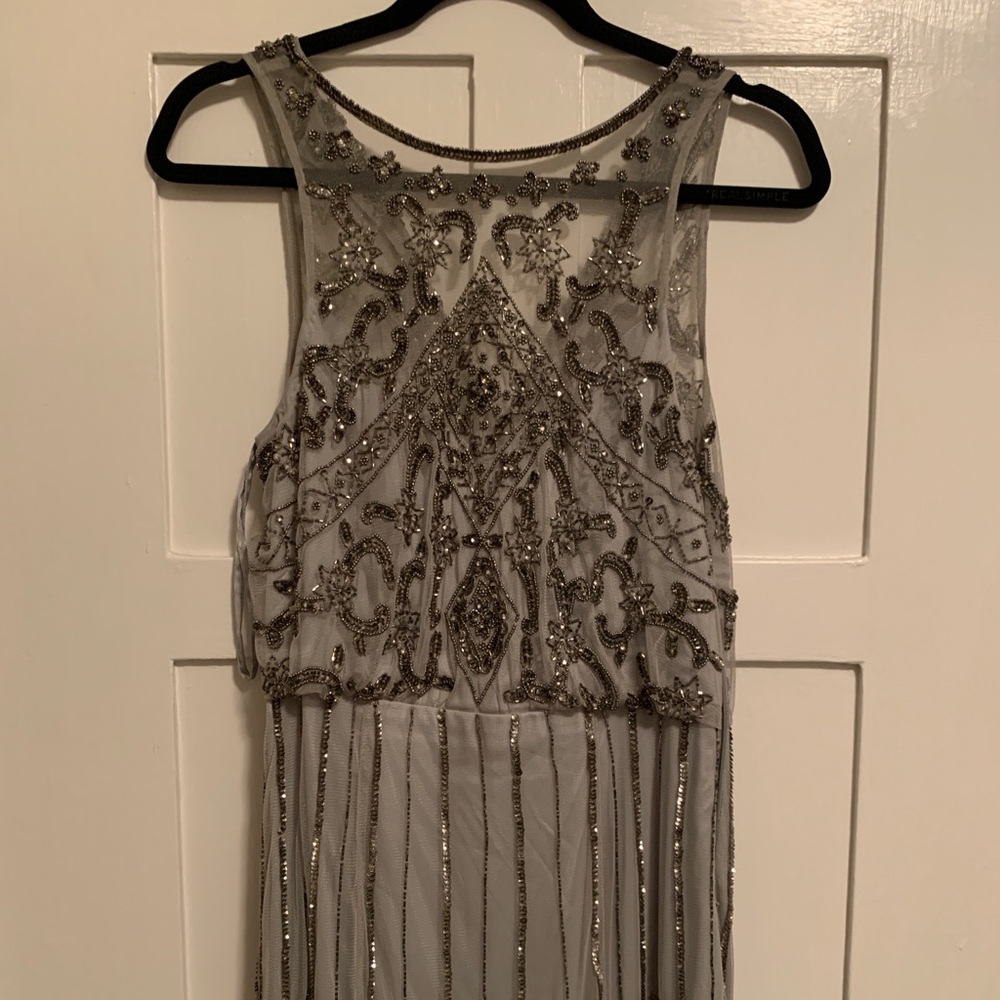 Anthropologie BHLDN Amada Dress, sequin gray